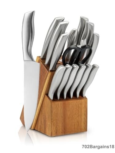 Verknoz 15 Piece Knife Block Set
