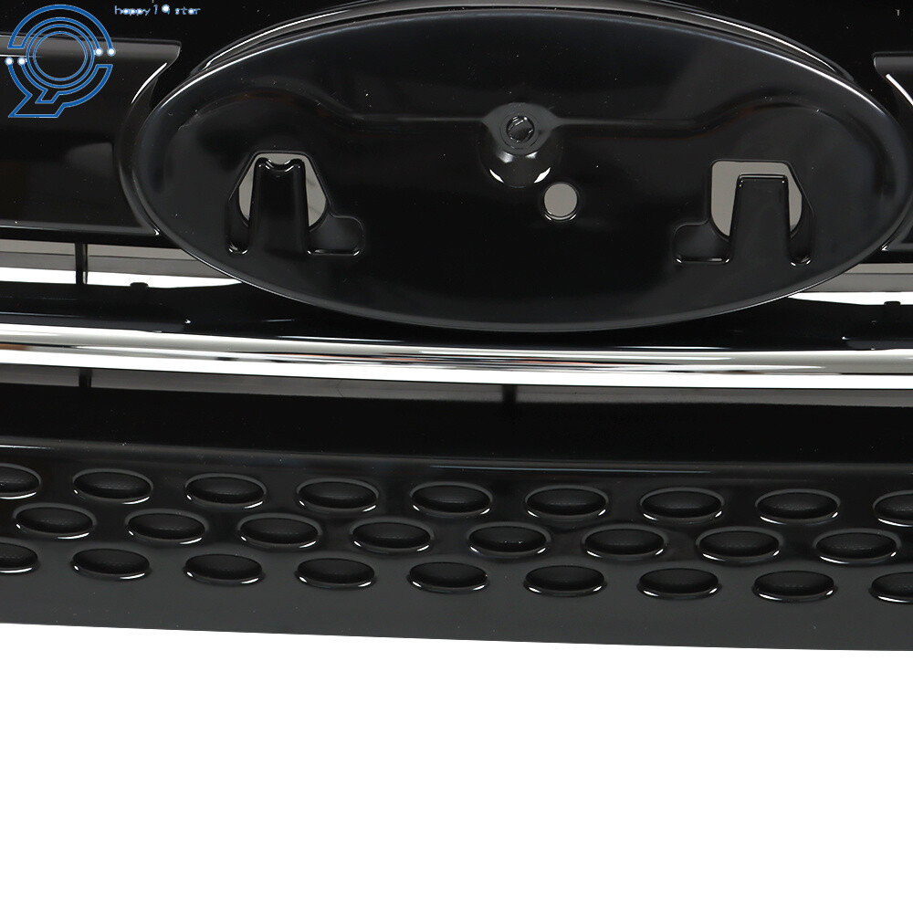 Fit For 2011-2015 Ford Explorer Front Bumper Upper Grille Assembly Glossy Black
