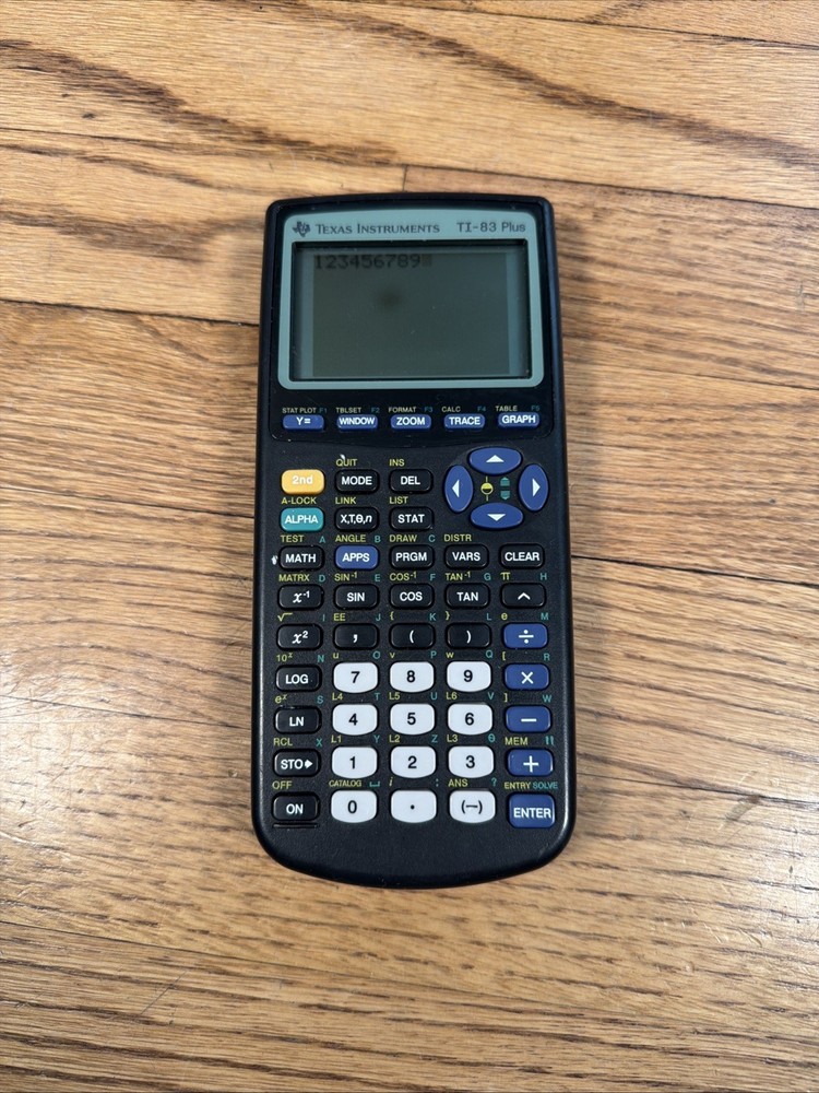 Texas Instruments TI-83 Plus Graphing Calculator Black - Spot On Screen