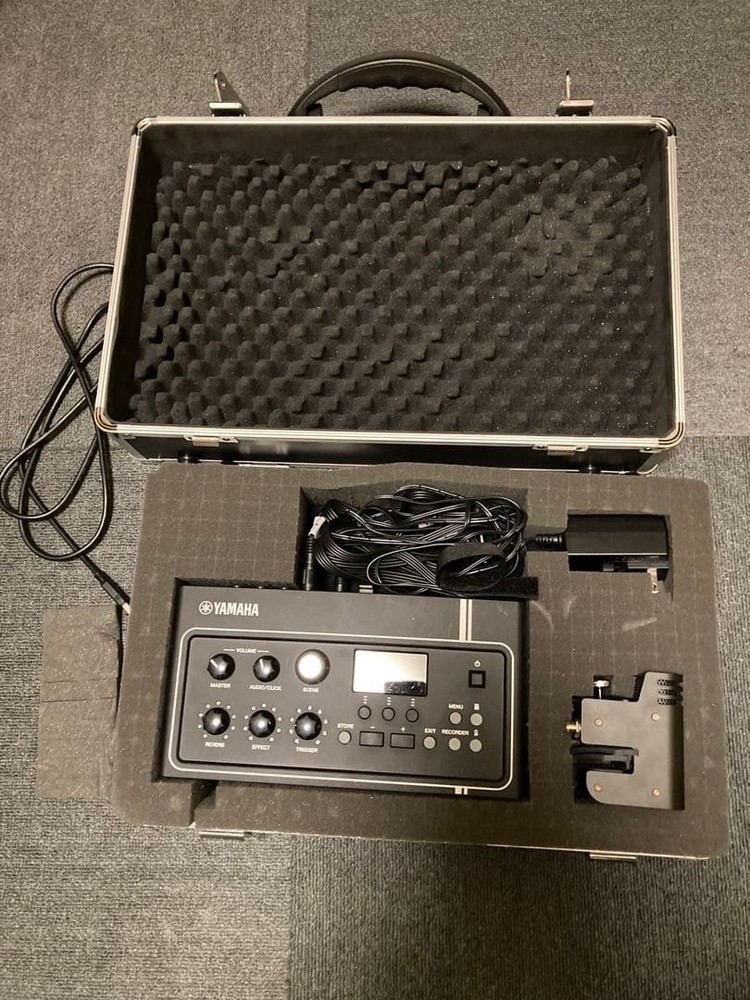 YAMAHA EAD10 Electronic Acoustic Drum Module w/ Sensor Unit Hard Case Tested