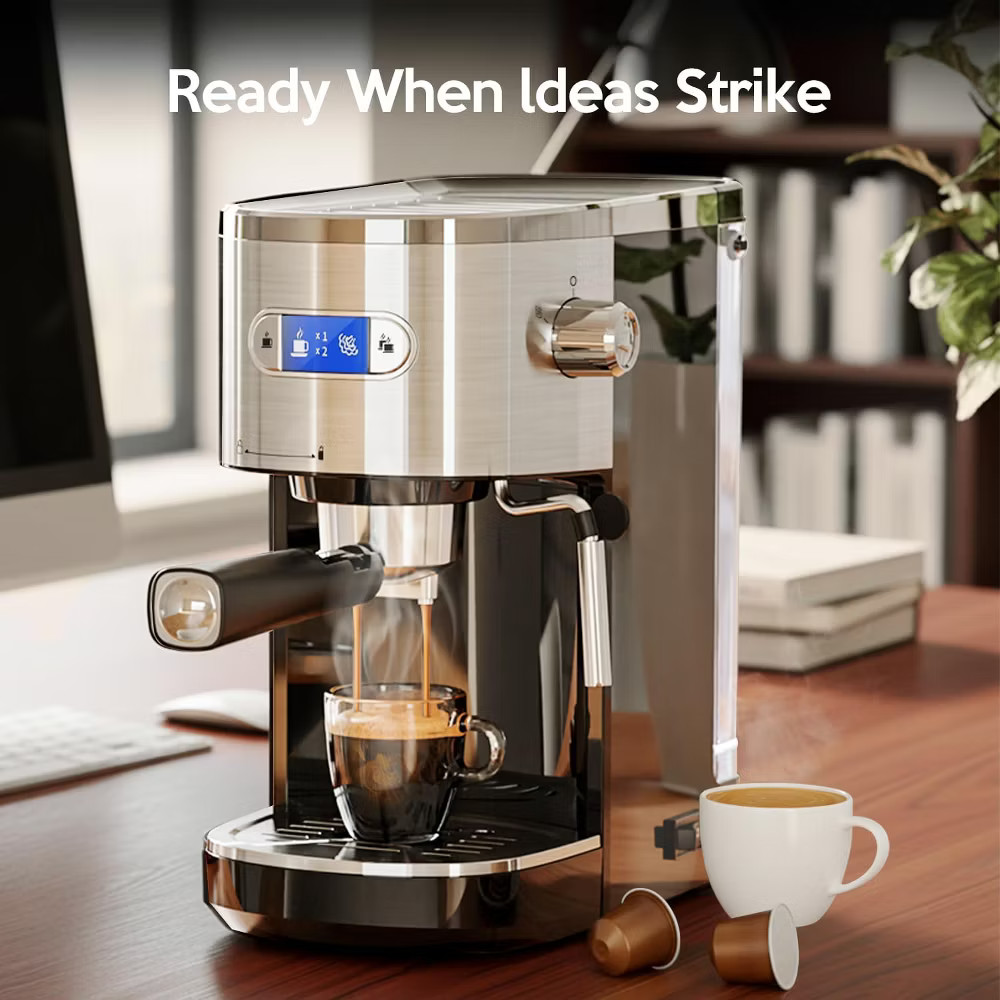 ZAFRO Espresso Machine 20 Bar, Semi-Automatic Professional Coffee Machine for