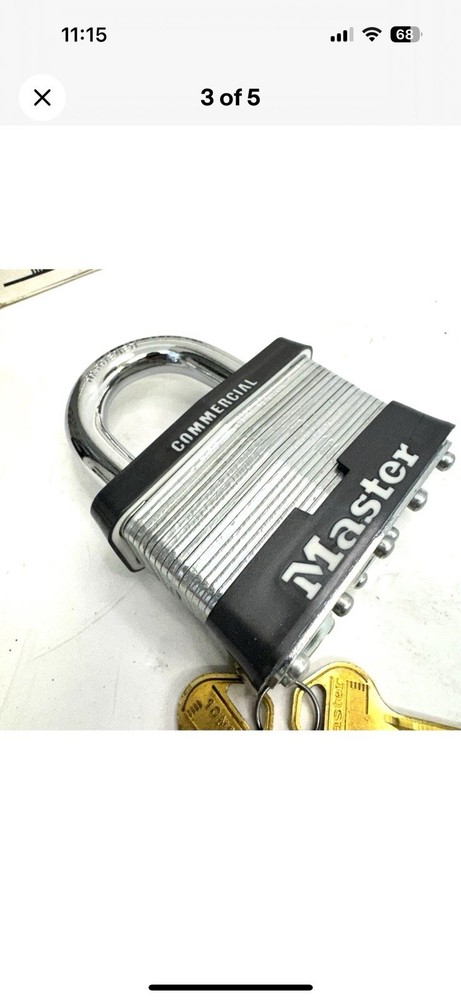 MASTER LOCK COMMERCIAL PADLOCK NO. 15 (2-pack)