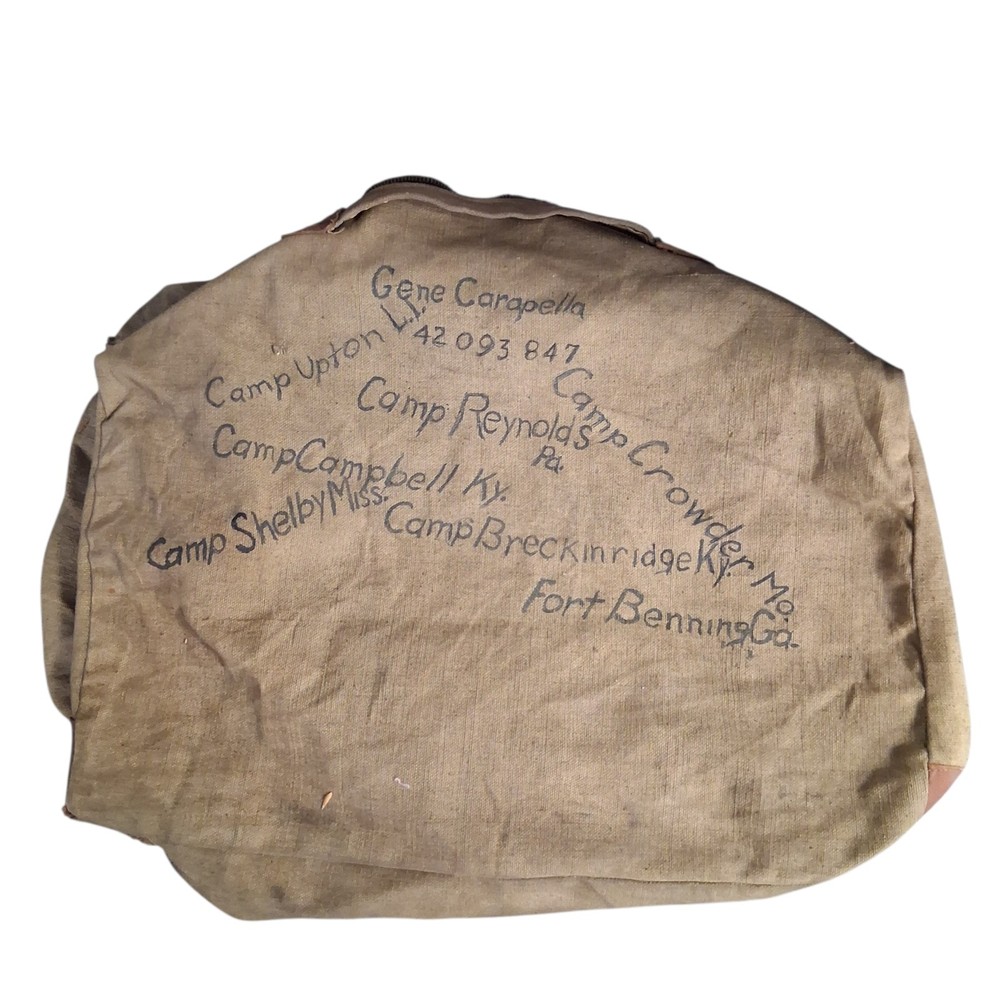 WWII US Army 547th Combat Engineer Ponton Bridge Co Training Camps Duffel/Ditty