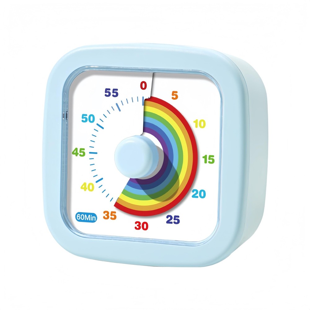 Kids Visual Timer Cute Rainbow - 60 Minute Countdown Timer Time Management for K