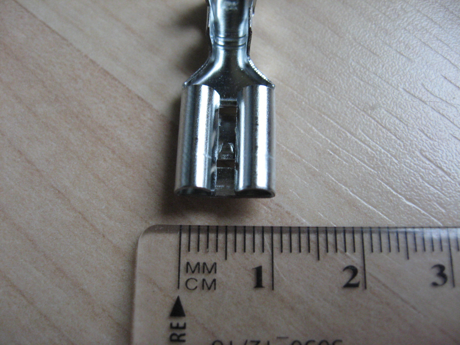 Lot (5) Crimp Terminal Connector Tinned w/ Tab 9.5mm 3/8" Female 10-6AWG #E84AC