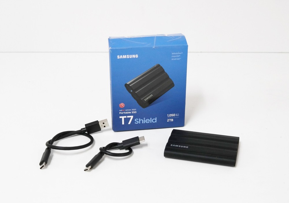 Samsung T7 Shield 2TB External Solid State Drive MU-PE2T0S/AM - Black