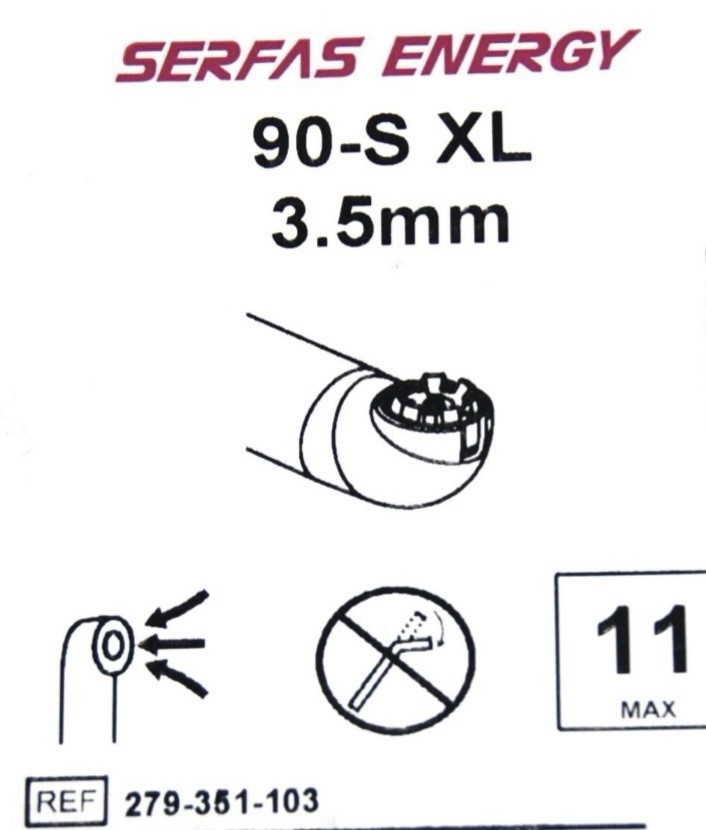 STRYKER 279-351-103 SERFAS 90-S XL RF Energy PROBE 3.5MM (Others Available)