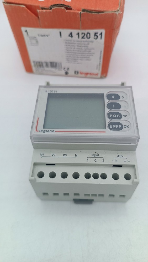 Legrand 412051 EMDX3 TH35 RS485 Network Parameter Analyzer