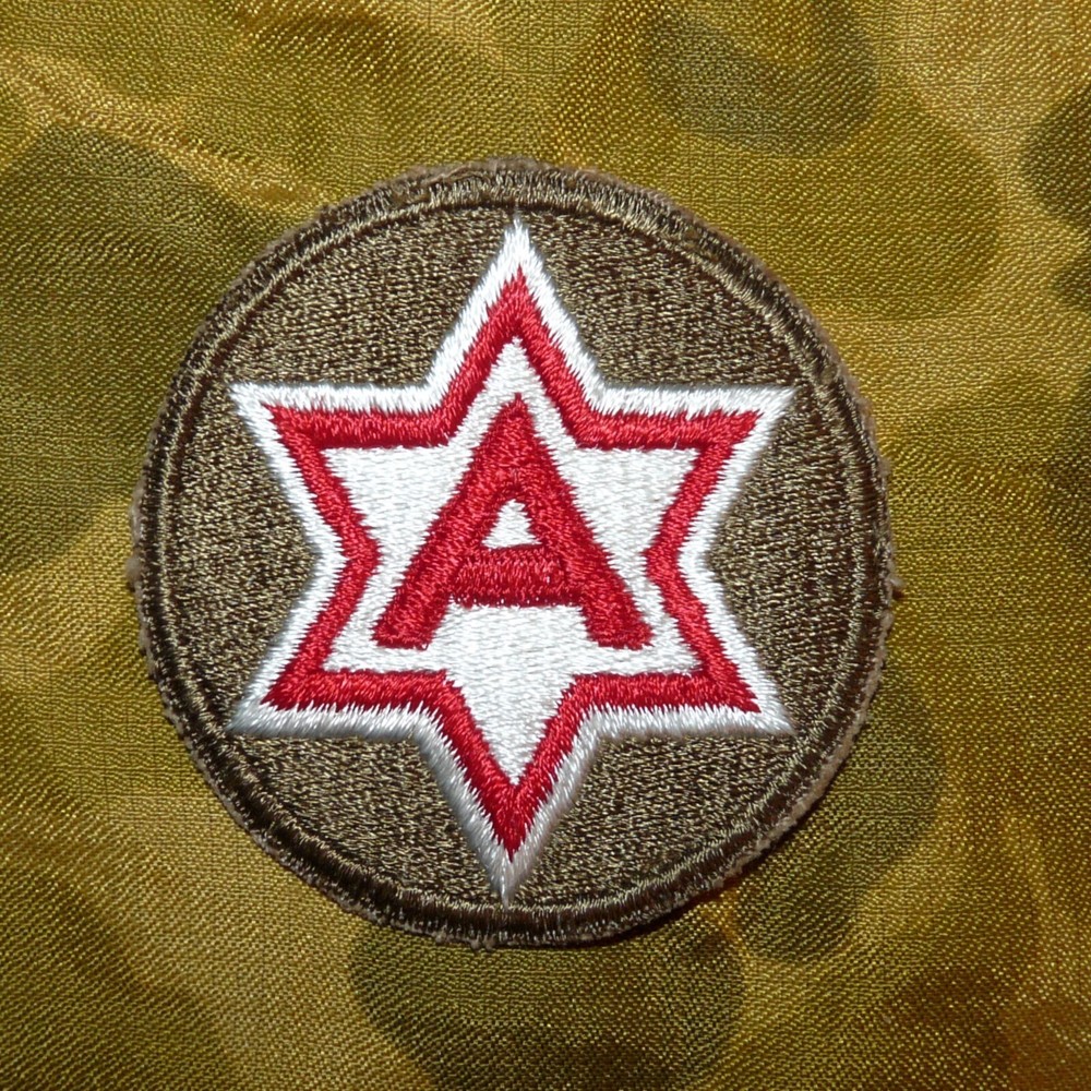 Original WW2 US Sixth Army Embroidered Sleeve Patch PTO (no glow)