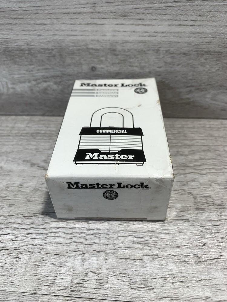 Master Lock 5Ka Padlock, Keyed Alike, Standard Shackle, Rectangular Steel New