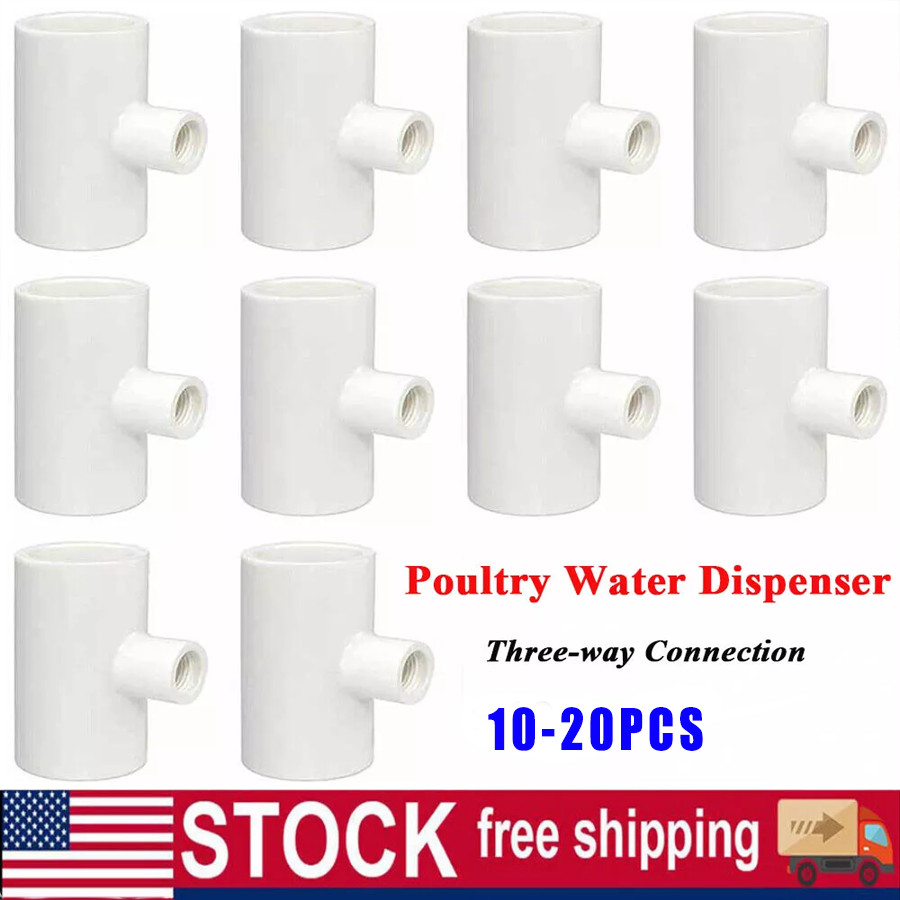 （10-20pcs）three-way Connector For Chicken Waterer Fully Automatic