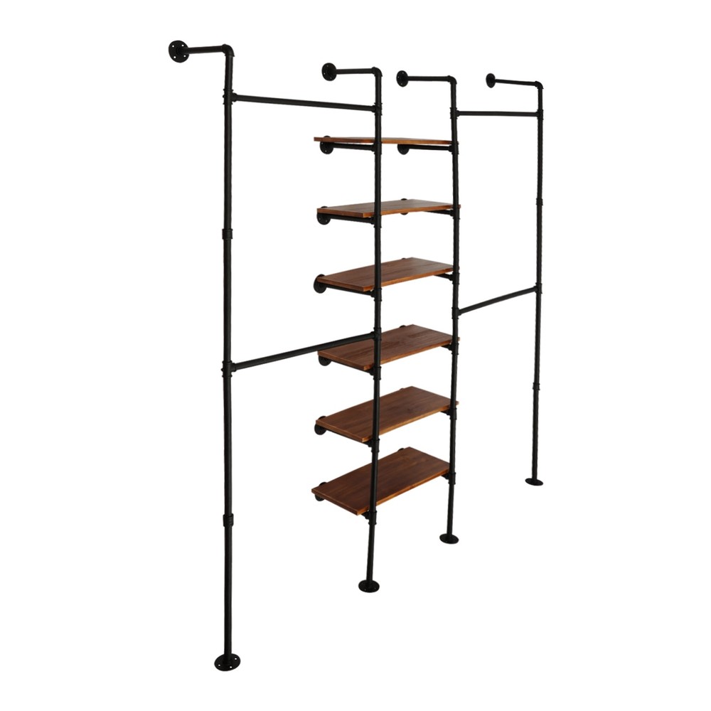 Wall Mounted Clothes Rack, Industrial Pipe Clothes Rack Multi-Purpose