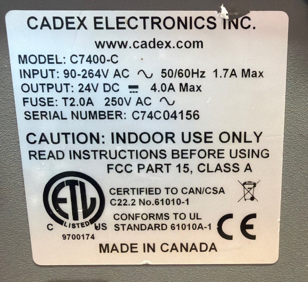 Cadex C7400 C-Series Battery Analyzer