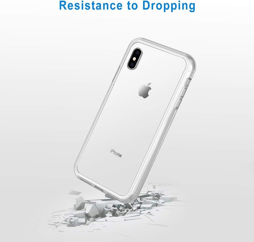 Clear Case For iPhone XS Max / X Max Shockproof Silicone Protective Cover