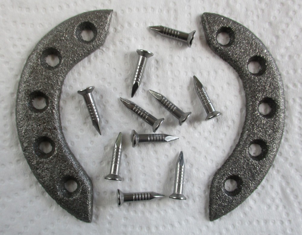 Set of British Army:"AMMO BOOT TOE PLATES" (With Fixing Nails/Screws, Sizes 5-6)