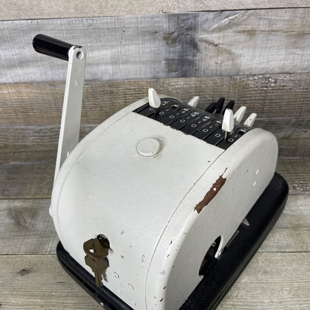 Burroughs Protectograph Check Writer Untested For Parts