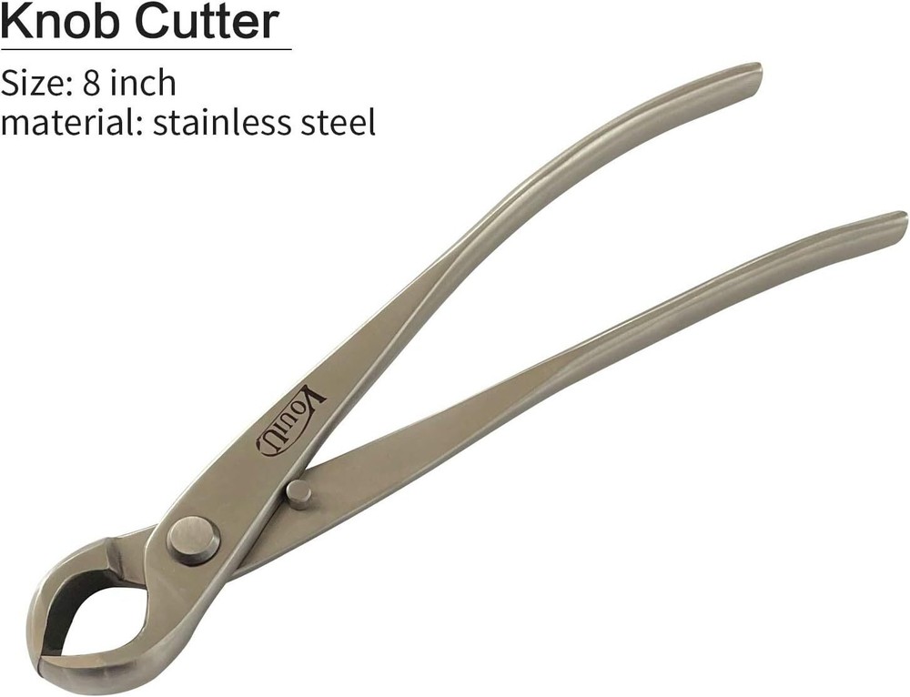 6 Piece Bonsai Tool Set, Knob Shears, Trunk Splitter, Concave Shears,Wire Shears