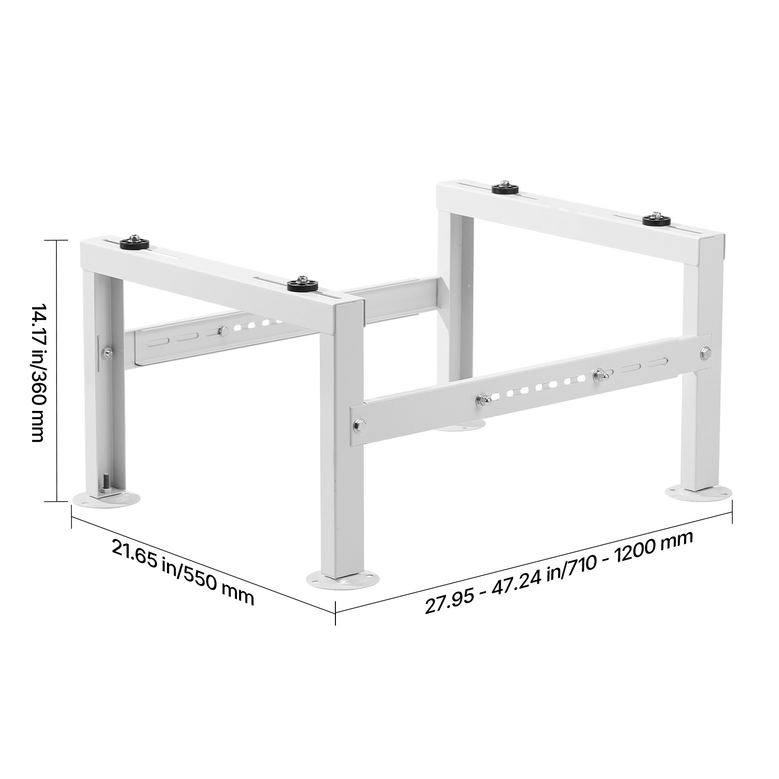 Mini Split Ground Stand Adjustable Anti Vibration for 9000-60000 BTU