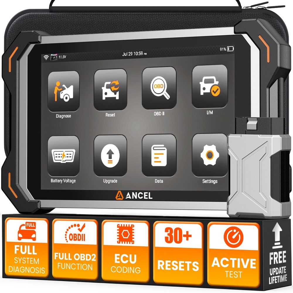 ANCEL Bidirectional OBD2 Scanner Key Programmer Car Diagnostic Tool For TOYOTA