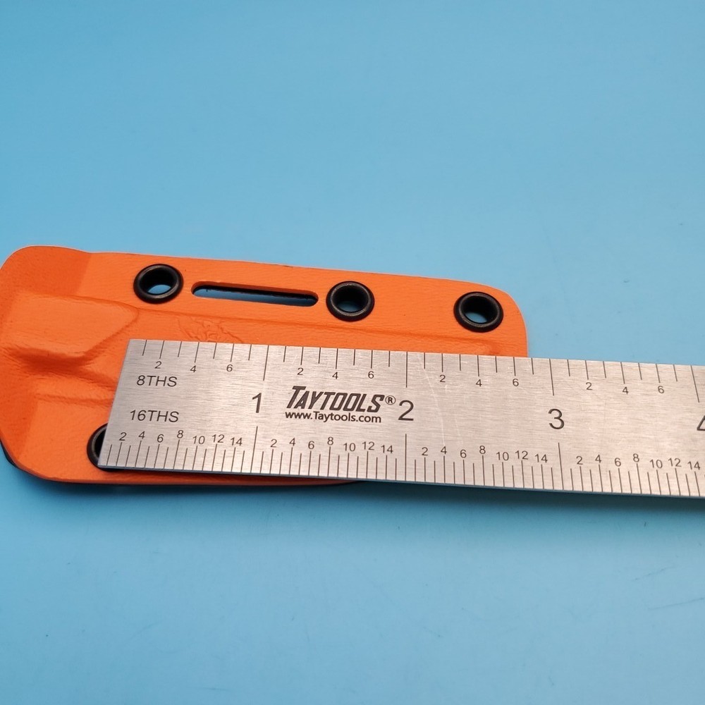 Benchmade Fixed Blade Knife Sheath Orange BLack Hardshell Kydex Case 4"x 3"