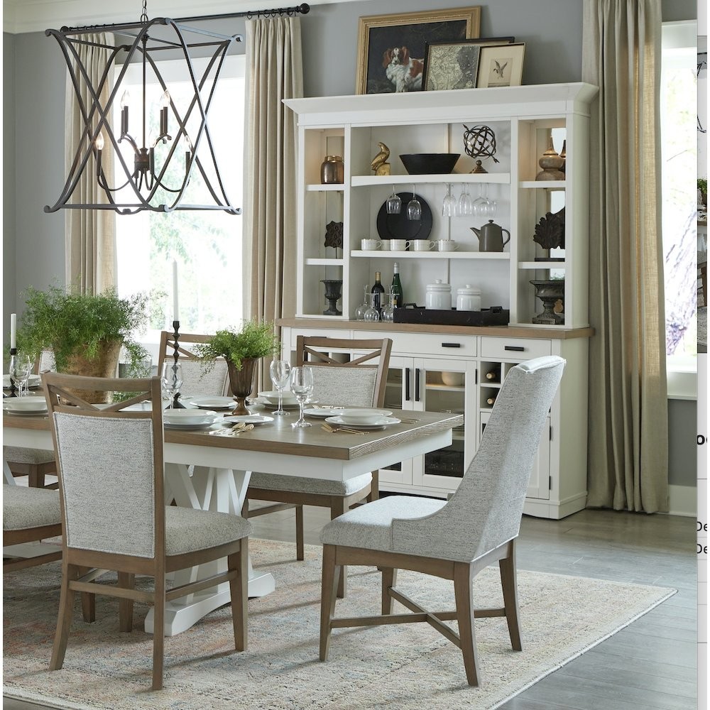 Modern Dining 69 In. Buffet and Hutch with Quartz Insert