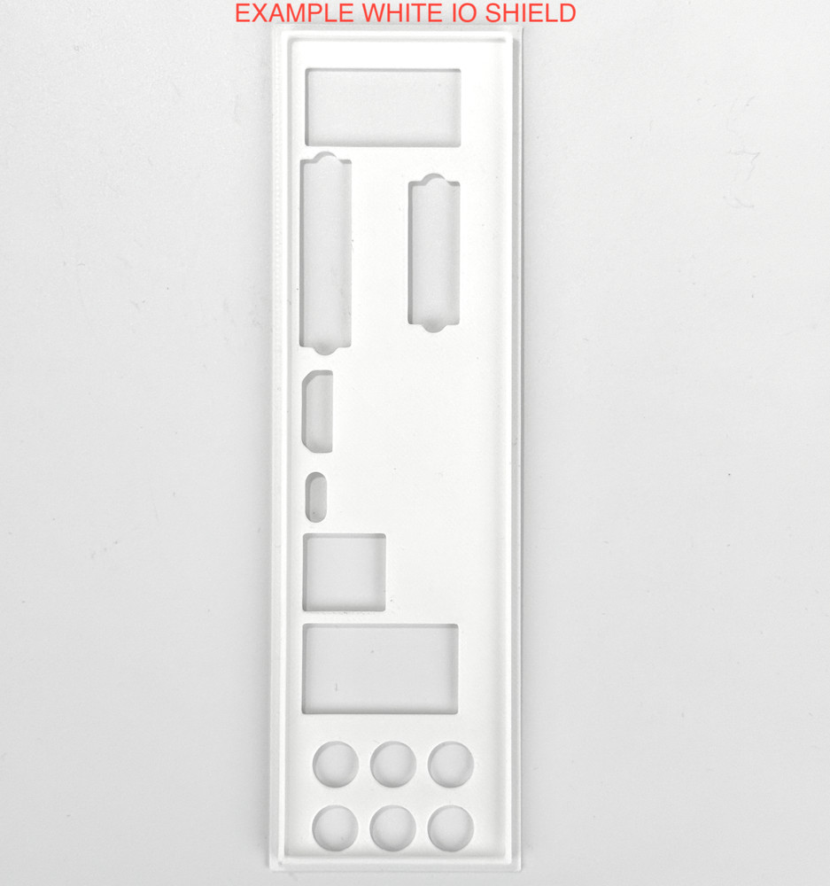 Biostar A320MH 3D Printed IO Shield Replacement I/O Back Plate for ATX PC Case