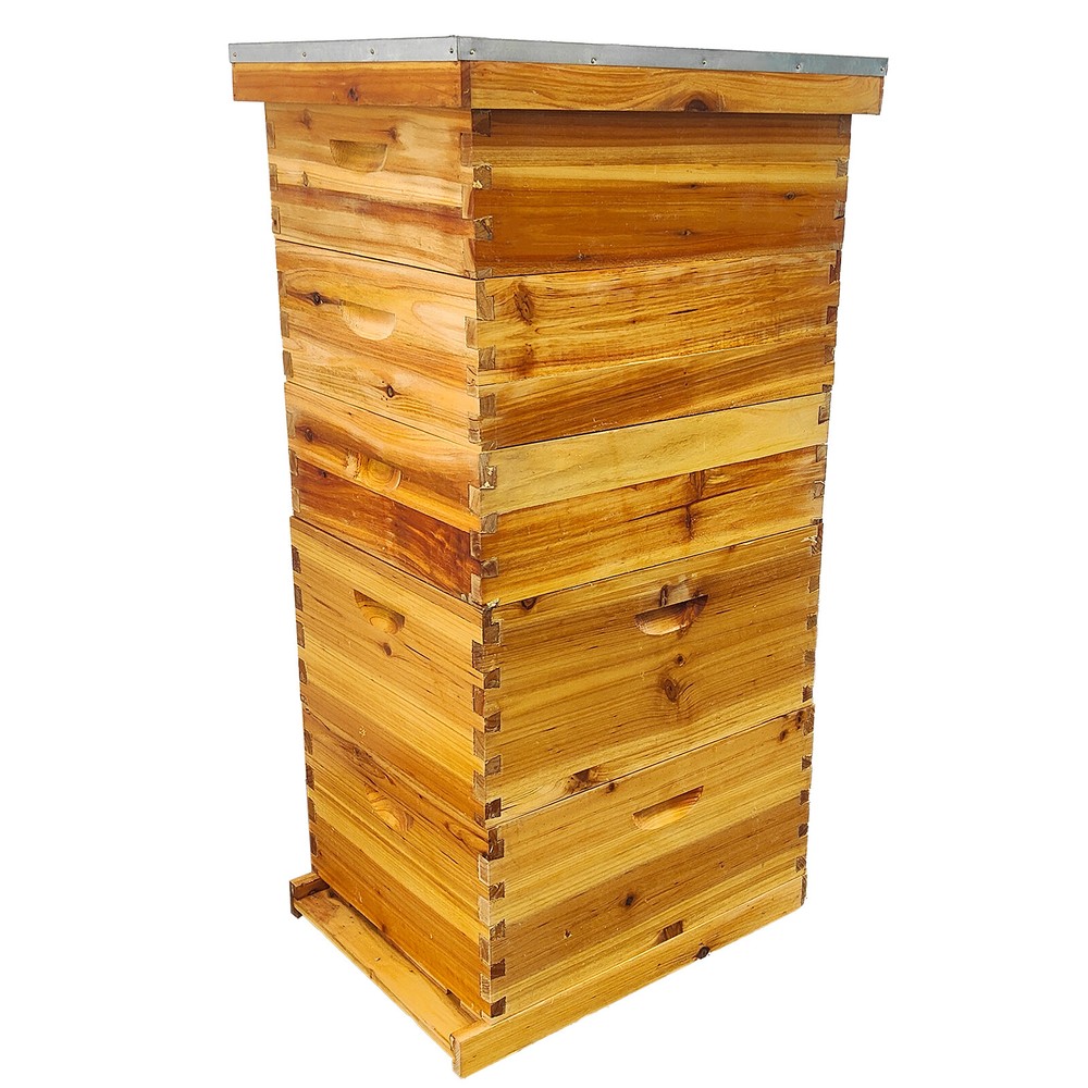 Complete Langstroth Beehive Kit - 2 Deep & 3 Medium Boxes - No Frames
