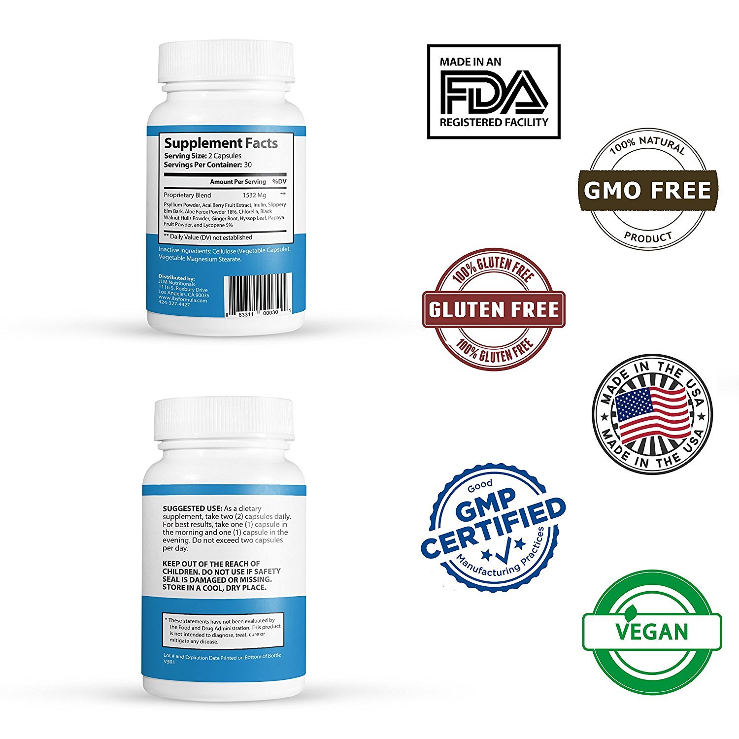 Natural IBS Treatment - IBSolution for Relief of Diarrhea Constipation/Bloating