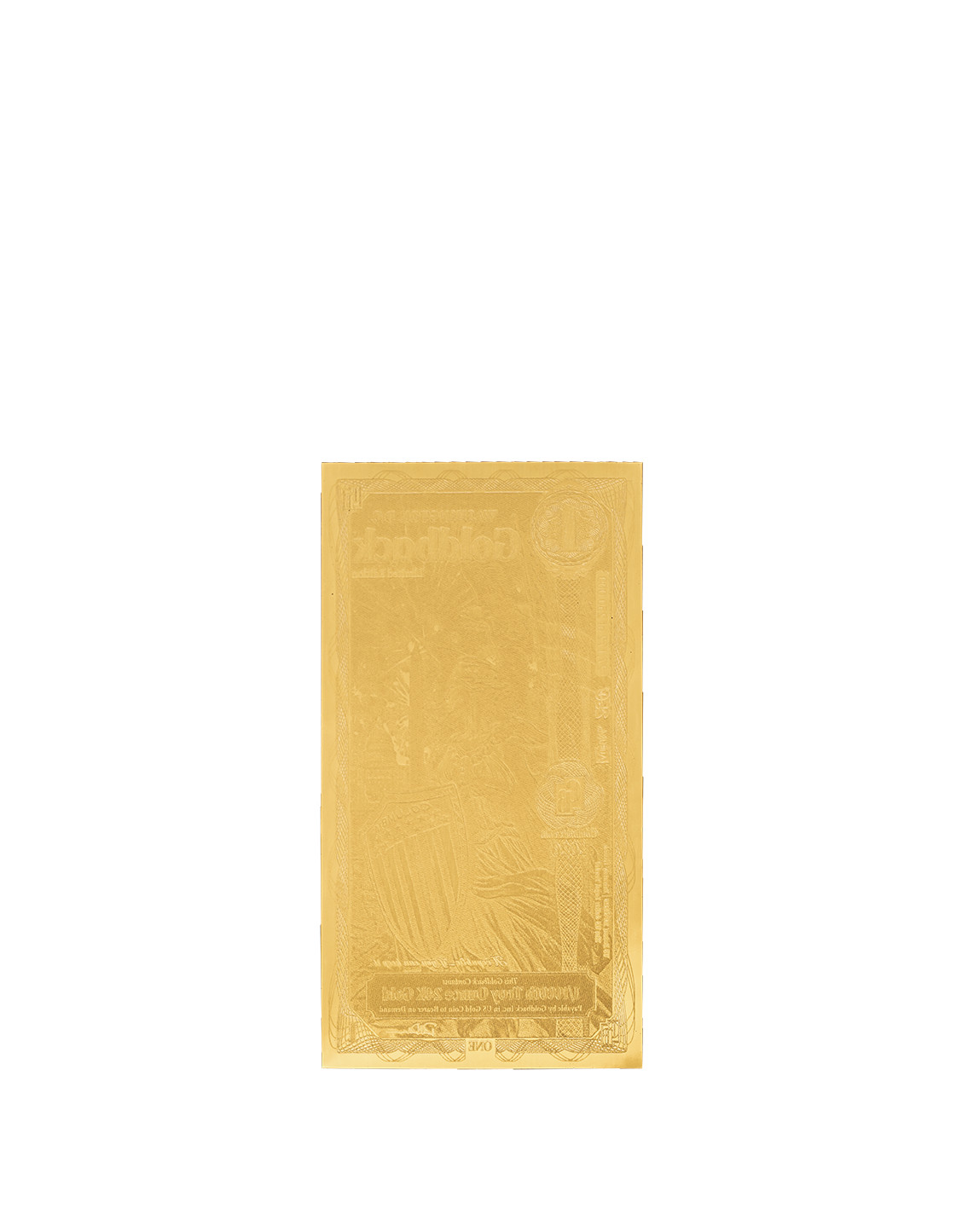 Washington D.C. 1 Goldback - Aurum Gold Foil Note (24k)