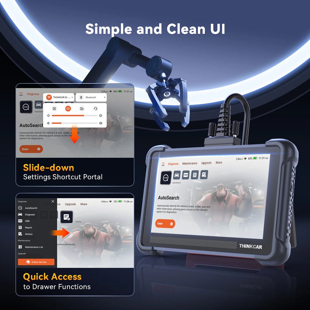 THINKSCAN 689 Auto Full System Diagnositc Scan Tool 34+ Service E/CU Coding DOIP