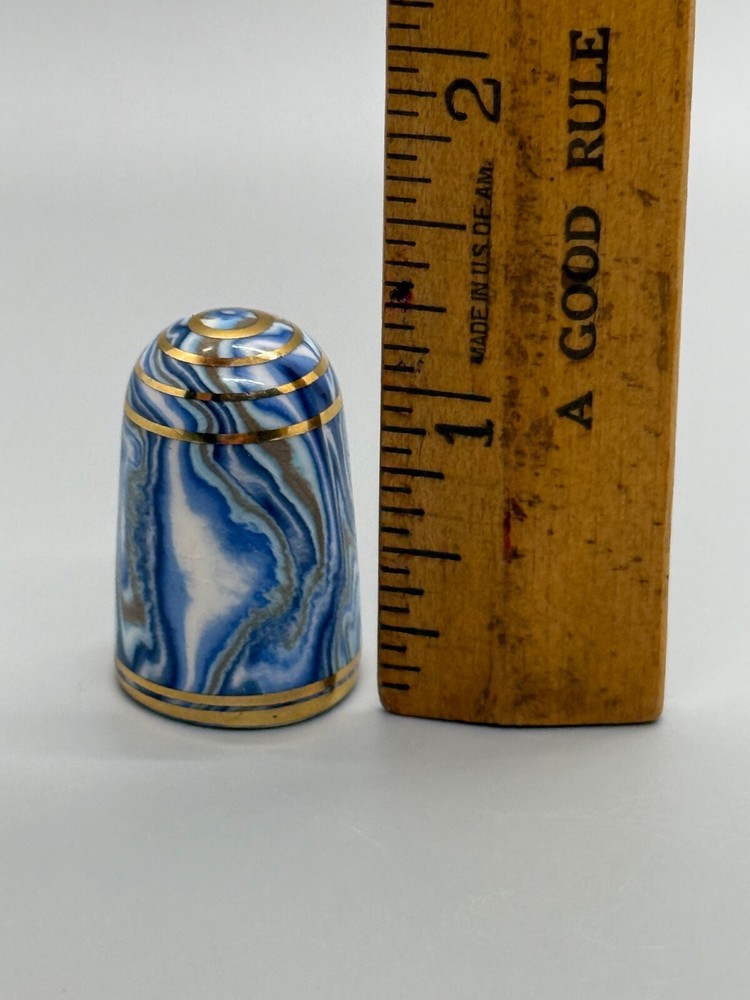 BOUCHET ORIGINAL AGATEWARE THIMBLES JERSEY BRITISH ISLES