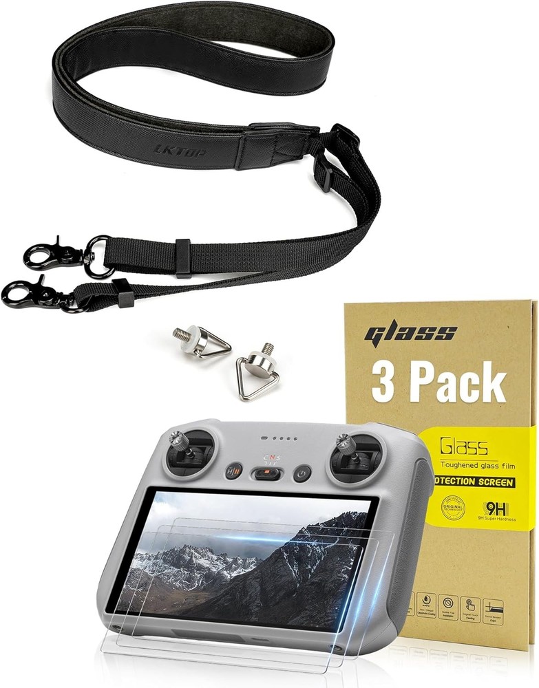 LK Screen Protector+Lanyard for  𝗥𝗖/𝗥𝗖𝟮 Remote Controller