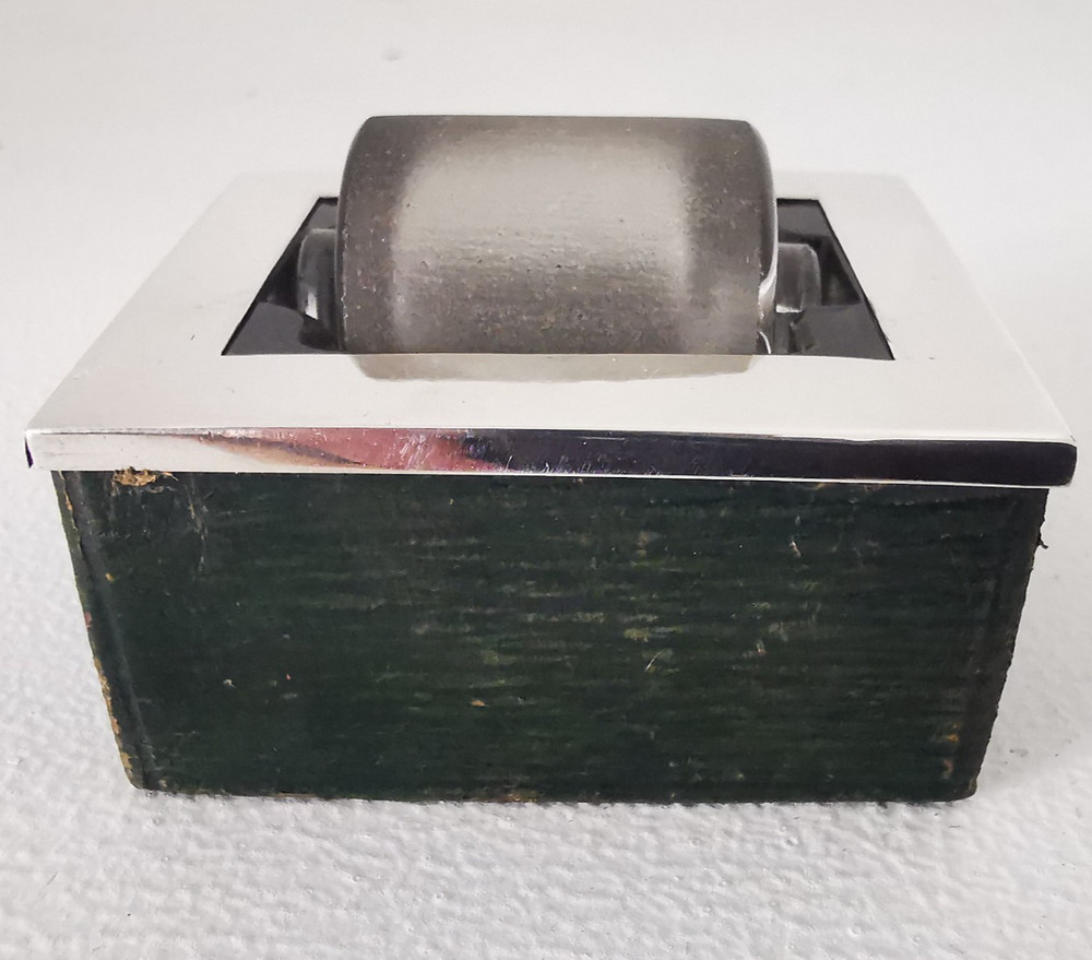 Antique Solid Silver Stamp Roller Moistener - Birm