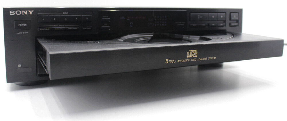 SONY CDP-C615 5 Disc Automatic Disc Loading System Tested w/o Remote