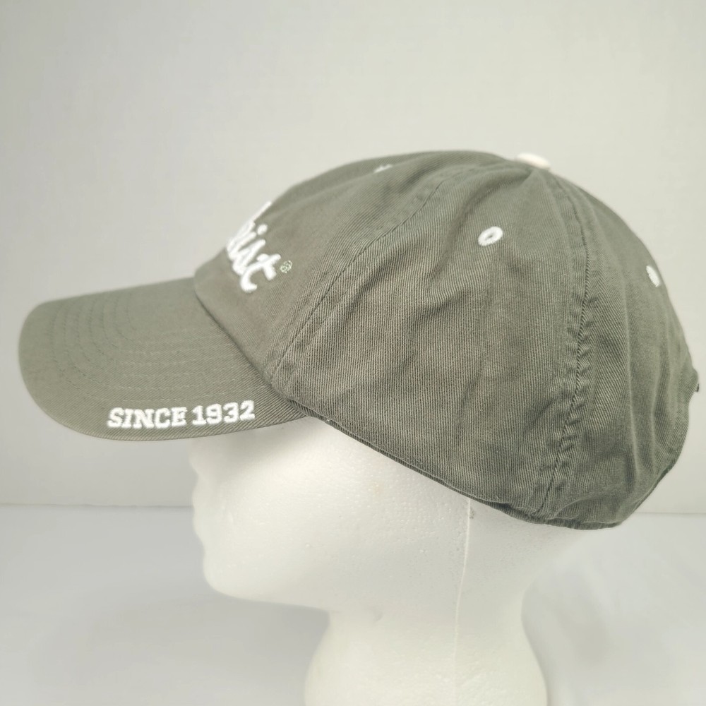Titleist Hat Golf Strapback Cap Olive Green Relaxed-Fit Adjustable