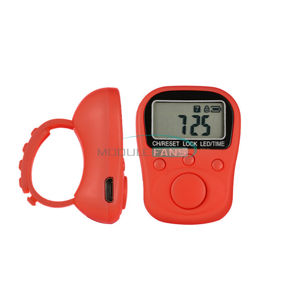 LED Digital Electronic Tally Counter counting time display backlit Rechargeable
