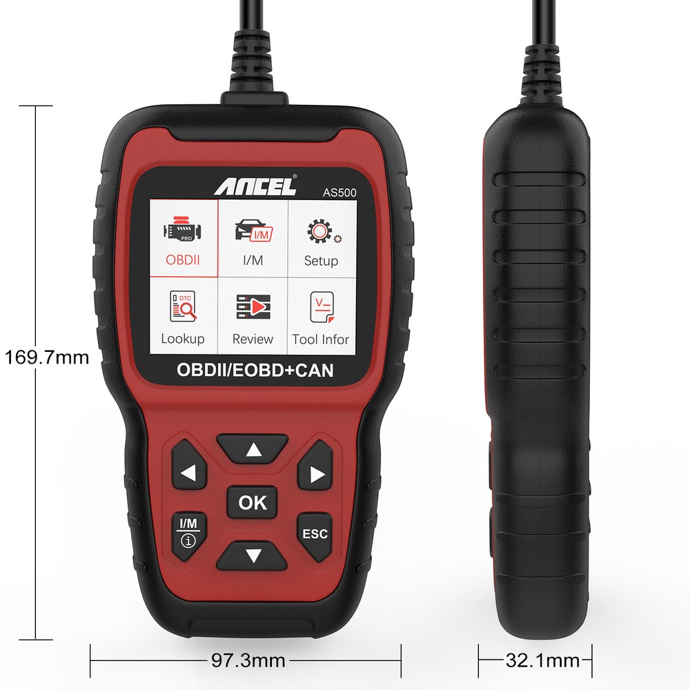 ANCEL AS500 OBDII Scanner Auto Diagnostic Scan Tool Code Reader Check Engine US