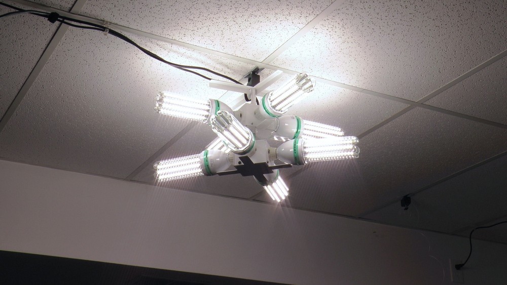 ALZO Duplex Socket Drum Space Light and Diffuser with 8 Bulb Capacity, No Bulbs