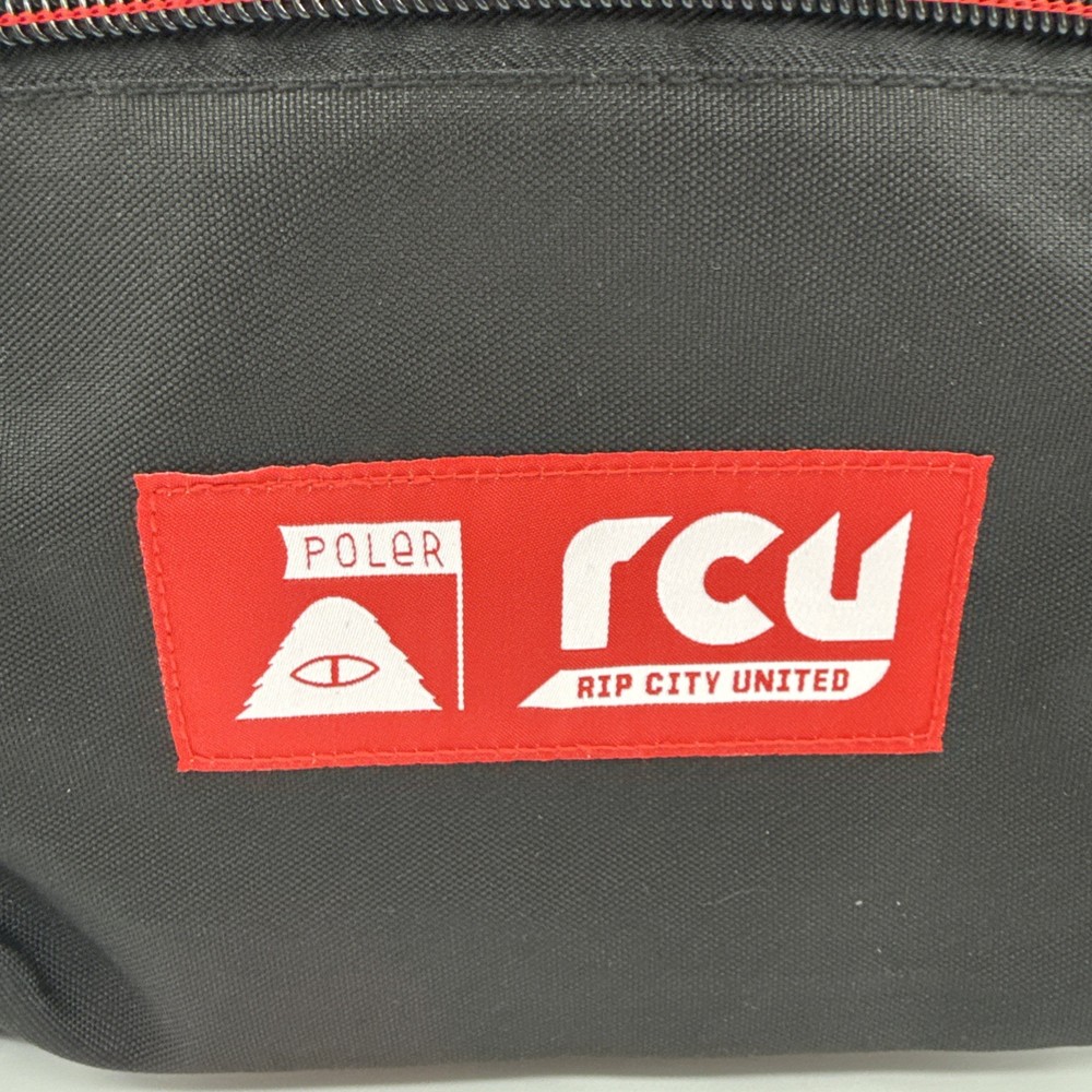 Poler Field Pack Backpack with iPad Sleeve NEW Black Red