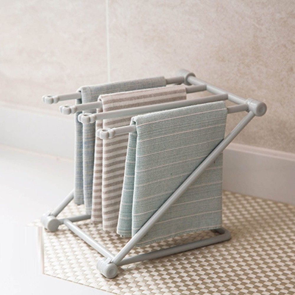 Countertop Dishcloth Drying Rack, 4 Arms Lightweight Space Saving Compact Dis...