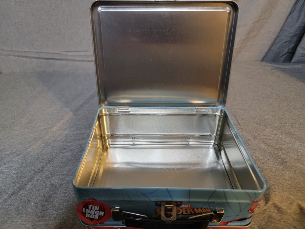Spiderman Metal Lunch Box Marvel Comics Spiderman