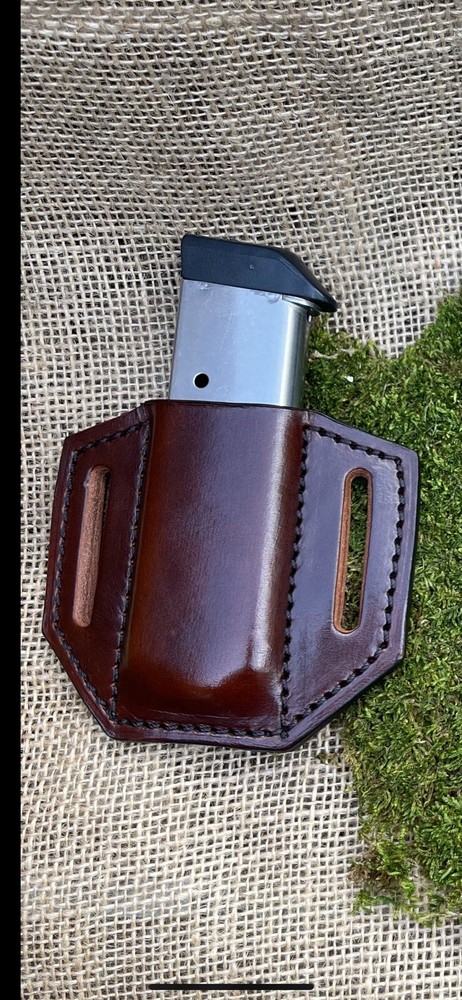 Magazine pouch 1911 .45 ACP Semi auto  Leather Single stack( READ LEAD TIME)