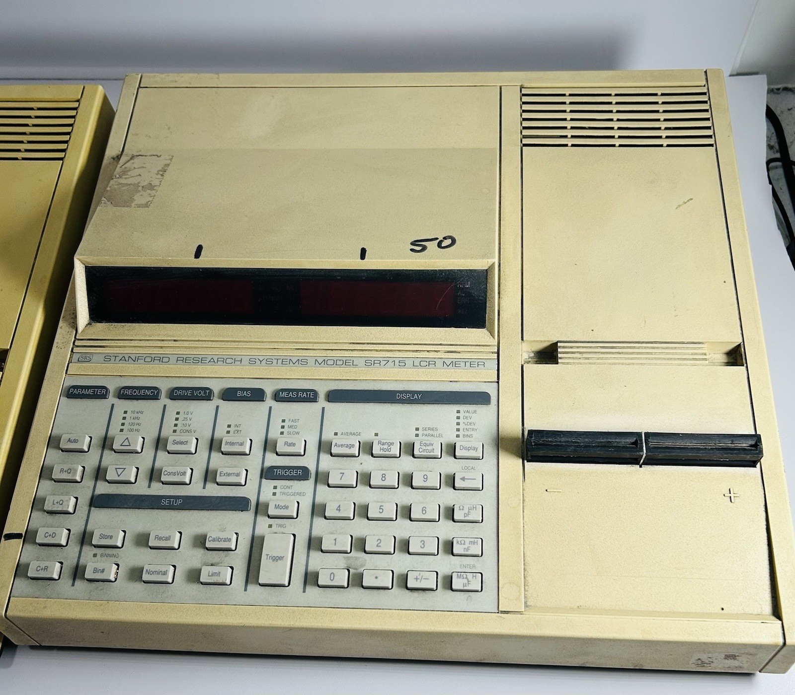 Lot Of 2 Stanford Research Systems SR715 LCR Meter Powers on untested Sold As Is