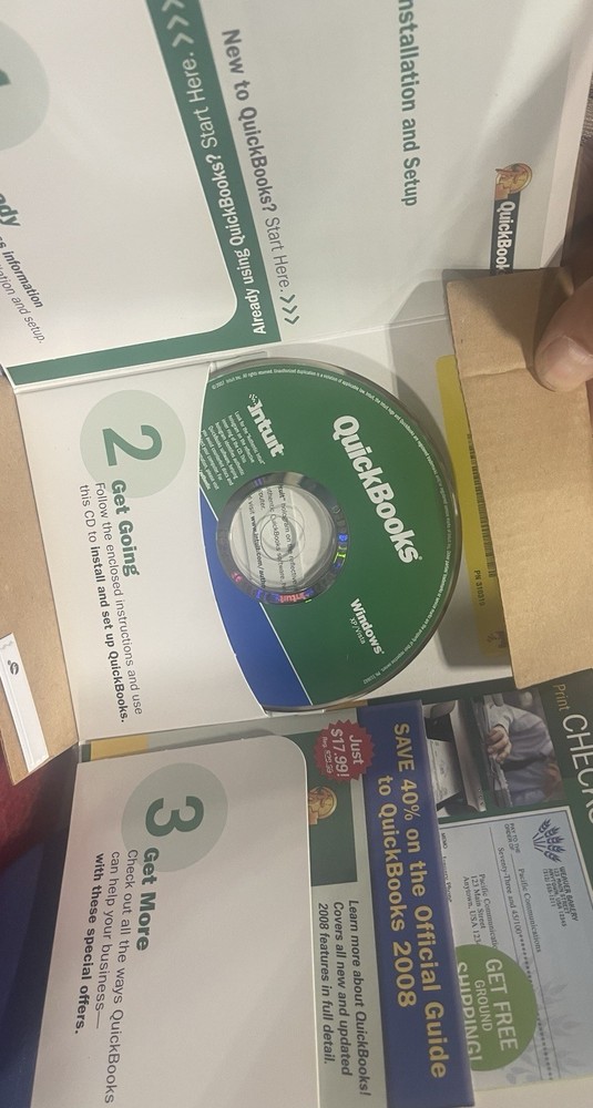 INTUIT QUICKBOOKS PRO 2008 FOR WINDOWS FULL RETAIL US VERSION