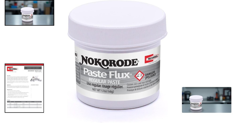 1.7 oz Nokorode Paste Flux - Smooth, Lead-Free Soldering Solution