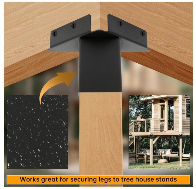 Deer Stand Brackets 4x4 Deer Blind Brackets,4Pcs Compound Angle Platform Bracket
