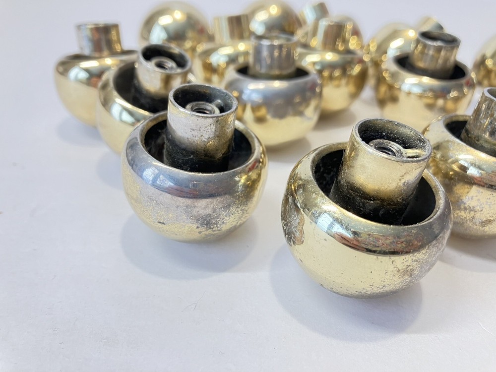 Lot of 17 mid century mushroom knobs - 2 lots available!