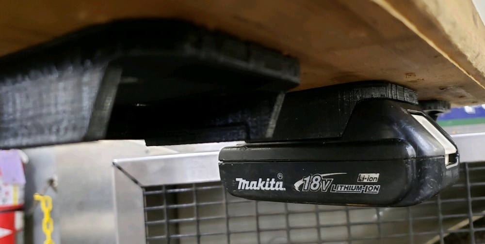 **2 Pack** Makita 18V Locking Battery Holder Mount