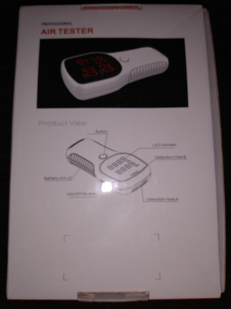 Professional Air Tester, Digital, New Open Box.