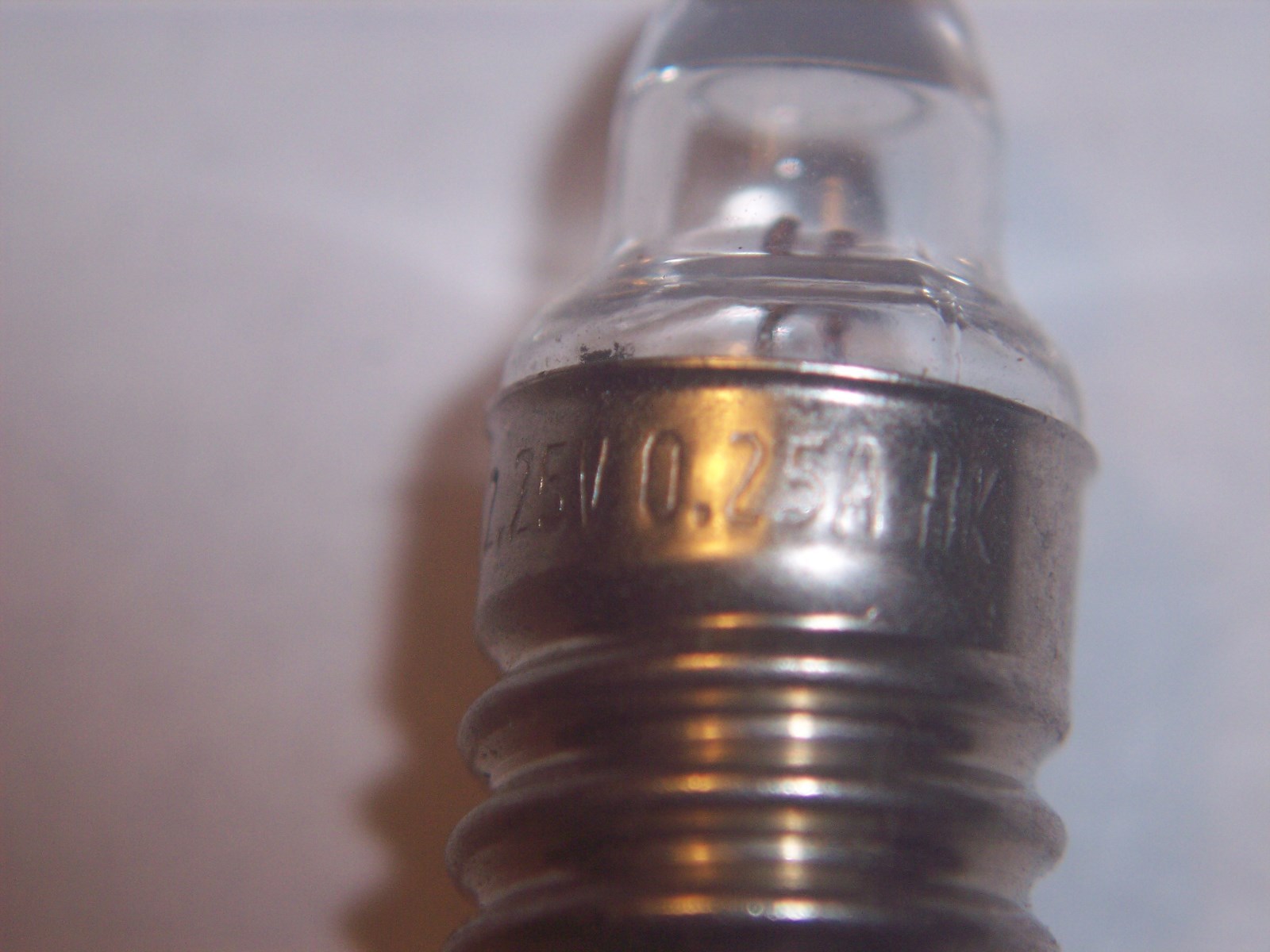 2PK Screw Lens Bulb 2.25V .25A E10 Base Replacement for #222 GE-222 2R6/2R10